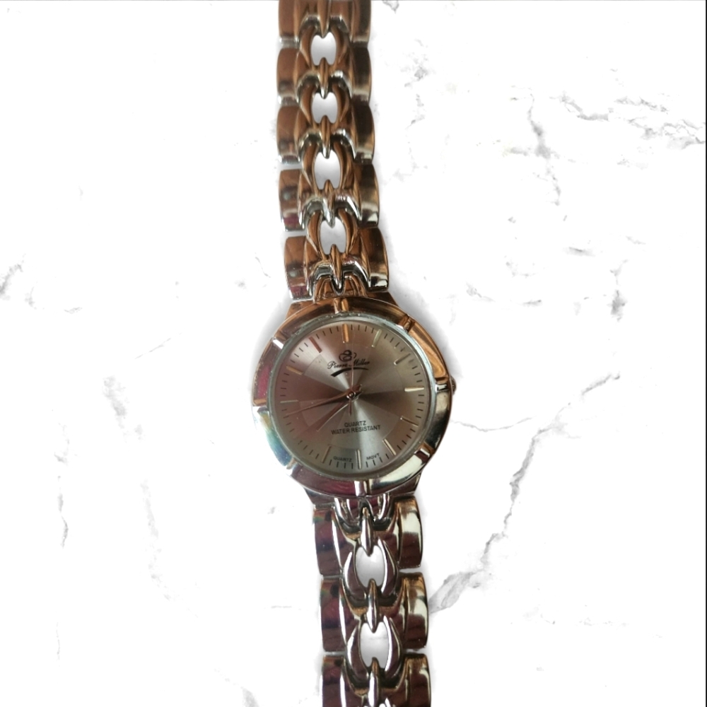 Pierre Miller Gorgeous Silver Metal Watch with Band